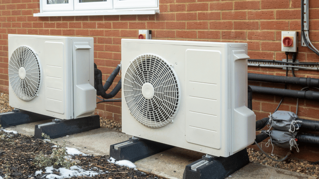 Efficient heat pump installation in Cache Valley by Grantham HVAC. We install high-quality heat pump systems for year-round comfort. Call today!